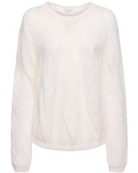 Forte Forte - Mohair Blend Cable Knit Sweater - Lyst