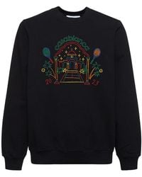 Casablancabrand - Crayon Temple Cotton Sweatshirt - Lyst