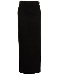 Mother - The Flagpole Stretch Cotton Midi Skirt - Lyst