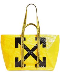 Off-White c/o Virgil Abloh Einkaufstasche New Commercial - Gelb