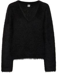 Totême - Petite Alpaca Blend Knit Sweater - Lyst