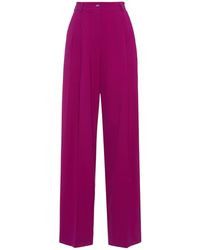 Dolce & Gabbana - Weite Hose Aus Stretch-wolle - Lyst