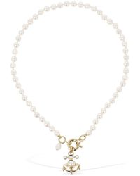 Vivienne Westwood Halskette Mit Kunstperlen "marialena" - Weiß