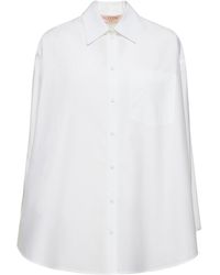 Valentino - Camisa oversize de popelina de algodón - Lyst