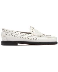 Sebago - Dan Studded Leather Loafers - Lyst