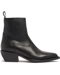 Golden Goose - 45Mm Debbie Leather Ankle Boots - Lyst