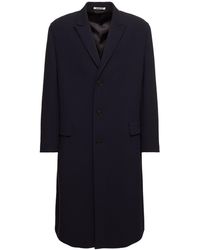 AURALEE - Double-woven Wool Chesterfield Coat - Lyst
