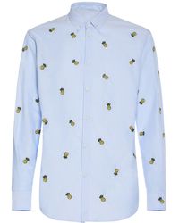 DSquared² - Embroidered Cotton Relaxed Shirt - Lyst