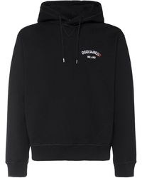 DSquared² - Cool Fit Cotton Logo Hoodie - Lyst