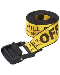 Off-White c/o Virgil Abloh Cinturón De Nylon Industrial De Webbing 35Mm - Amarillo