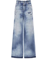 DSquared² - Traveller Washed Wide Jeans - Lyst