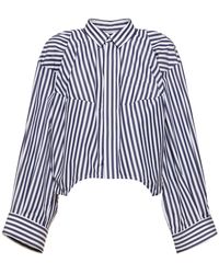 Sacai - Poplin Shirt W/cocoon Sleeves - Lyst
