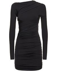 Balenciaga - Twisted Cupro Blend Mini Dress - Lyst