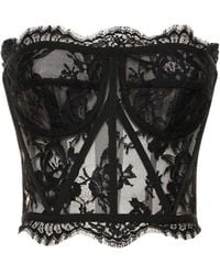 Dolce & Gabbana - Top in pizzo - Lyst