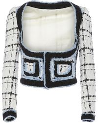 DSquared² - Giacca cropped in bouclé - Lyst