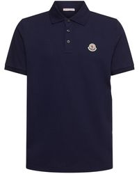 Moncler - Herren Polohemd Aus Baumwollpiqué Mit Streifen - Lyst