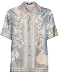 Versace - Informal Printed Silk Twill Shirt - Lyst