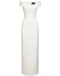 Solace London - Ines Crepe Knit Maxi Dress - Lyst