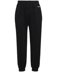 Koche Logo Cotton Jersey Sweatpants - Black