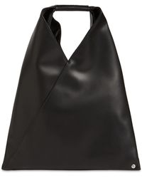 MM6 by Maison Martin Margiela - Small Japanese Faux Leather Tote Bag - Lyst