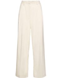 Totême - Silk & Cotton Corduroy Wide Pants - Lyst