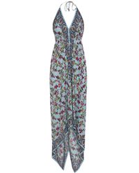 Etro - Printed Viscose Long Dress - Lyst