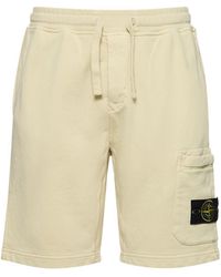 Stone Island - Shorts de algodón - Lyst