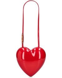 Moschino - Heartbeat Patent Shoulder Bag - Lyst