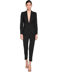 DSquared² Leichter Anzug Aus Stretch-wolle - Schwarz