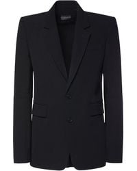 Ann Demeulemeester - Giacca sartoriale nathan in lana e viscosa - Lyst