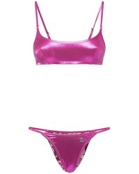 Dolce & Gabbana - Laminated Jersey Bikini Set - Lyst