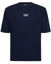 DSquared² - T-shirt Aus Bio-baumwolle Mit Logo - Lyst