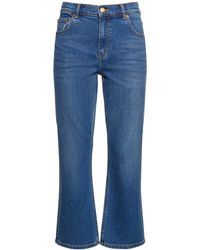 Tory Burch - Cropped Flared Midi Jeans - Lyst