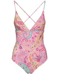 Femme Vêtements Articles de plage et maillots de bain Tuniques et paréos Caftan Paisley Fleuri Imprimé Etro en coloris Rose 