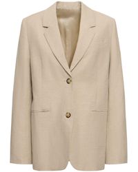 Totême - Tailored Suit Linen Blend Jacket - Lyst