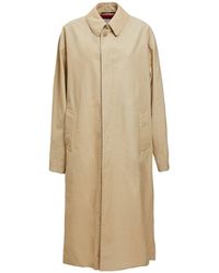 Maison Margiela - Trench-coat long en gabardine de coton - Lyst