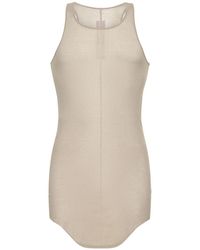 Rick Owens - Basic Ribbed Cotton Jersey Tank Top - Lyst