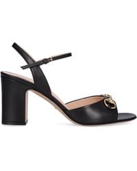 Gucci - Lady Horsebit-detailed Leather Sandals - Lyst