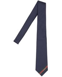 Gucci - Cravatta In Seta Con Logo Gg 7cm - Lyst