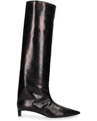 Jil Sander - 35Mm Leather Tall Boots - Lyst
