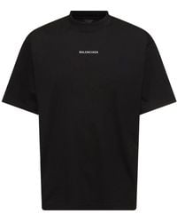 Balenciaga - T-shirt Aus Baumwolle Mit Logo - Lyst