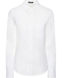 Ann Demeulemeester - Camisa de popelina de algodón - Lyst