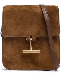Tom Ford - Mini Umhängetasche Aus Wildleder - Lyst