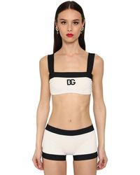 Dolce & Gabbana Badeanzug Aus Jersey - Schwarz