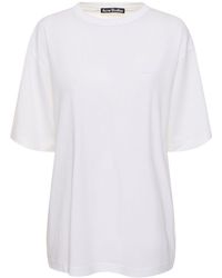 Acne Studios - T-shirt en jersey de coton à manches courtes - Lyst
