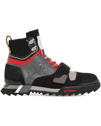 Off-White c/o Virgil Abloh Bottes De Randonnée En Cuir - Noir