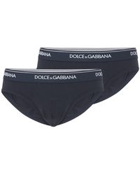 Homme Vêtements Sous-vêtements Slips et boxers Slip Brando en jersey bi-stretch à imprimé rayures Coton Dolce & Gabbana pour homme en coloris Noir 