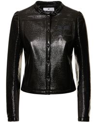 Courreges - Iconic Coated Vinyl Biker Jacket - Lyst