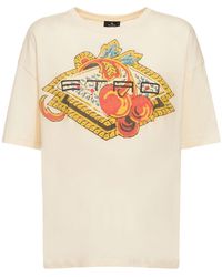 Etro - Graphic Logo-print T-shirt - Lyst