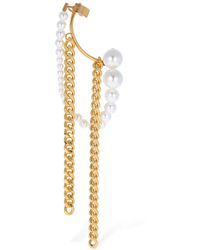 Balmain Embellished Chain Mono Earring - Metallic